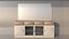 Modern Vanity Sideboard with Mirror 3D model