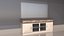 Modern Vanity Sideboard with Mirror 3D model