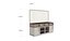 Modern Vanity Sideboard with Mirror 3D model