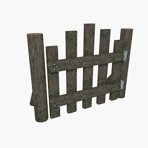 3D fence gate wood