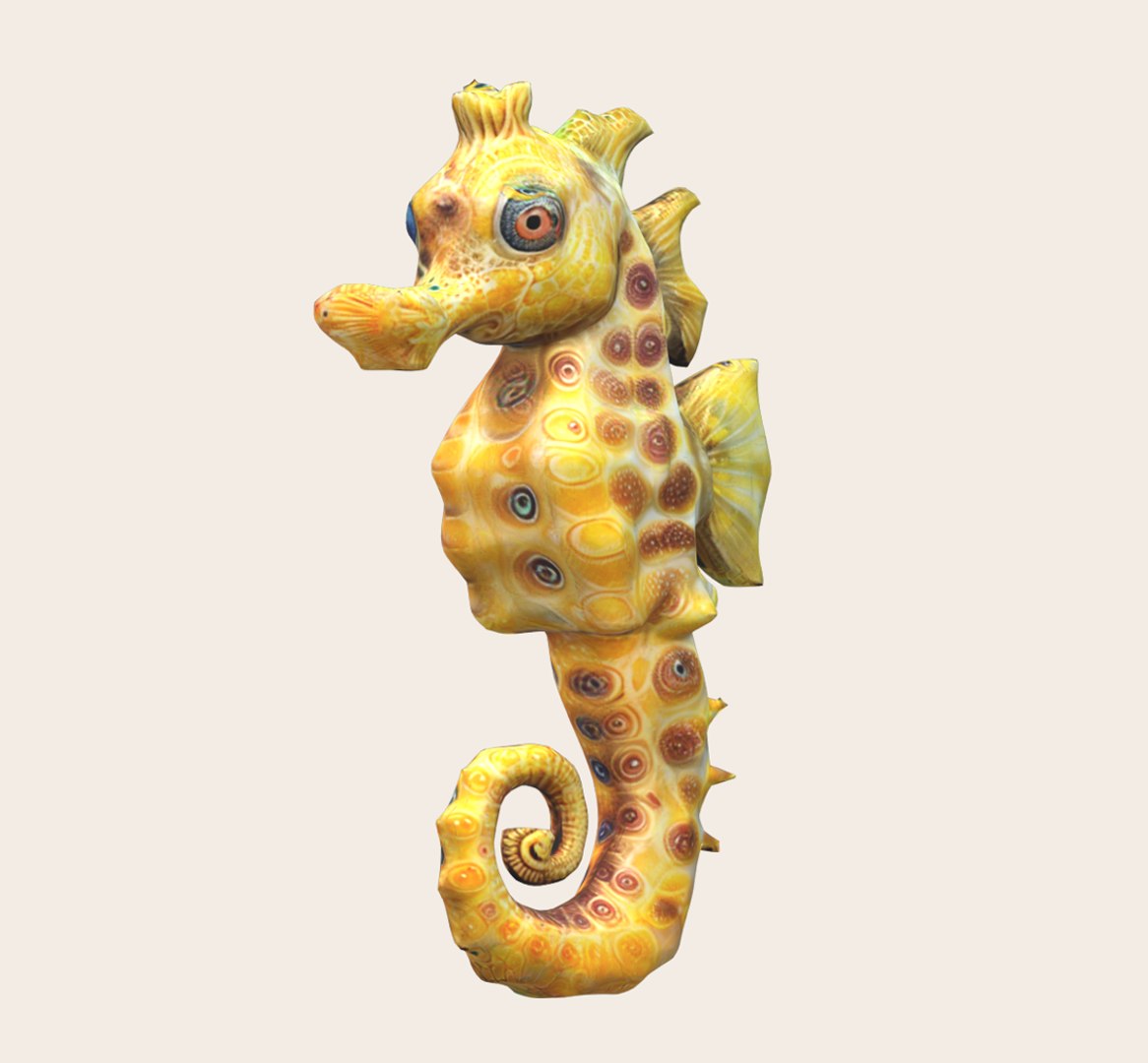 Realistic Sea Horse 3D - TurboSquid 2194663