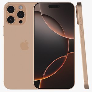 iPhone 16 Pro Max Desert Titanium 3D