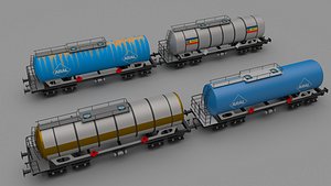 3d model train tanker