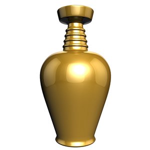 3d model tang pot gold