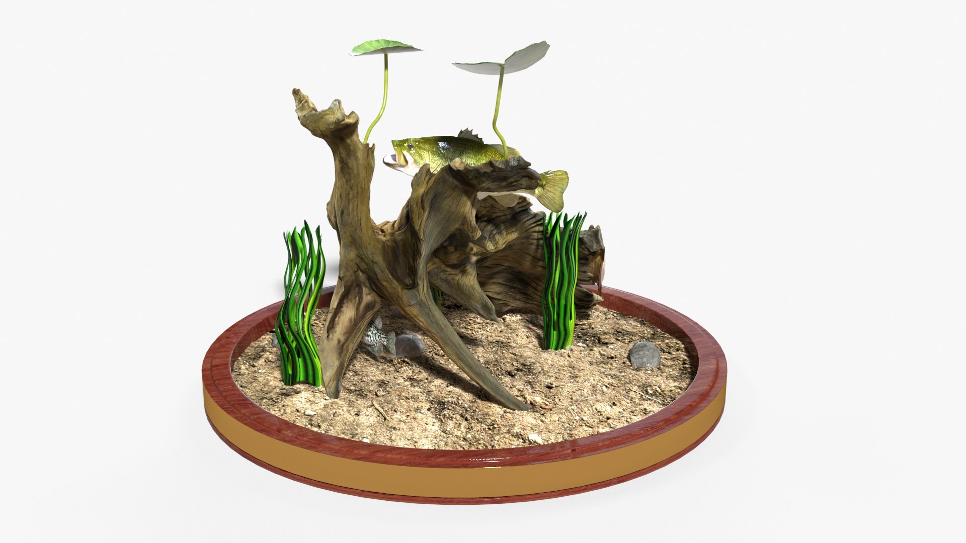 3D Model Taxidermy Habitat Scene TurboSquid 1822213