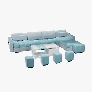 Sofa Set 08 3D