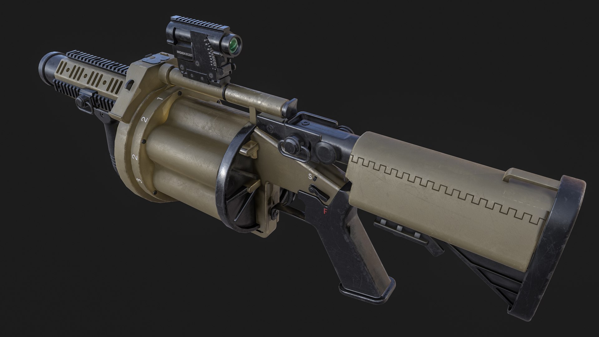 3D milkor multiple grenade launcher https://p.turbosquid.com/ts-thumb/19/tQJWTq/NY5dwOsv/mgl4/jpg/1591248309/1920x1080/fit_q87/c9db7a73394152c324d2c8172d1c9dfd0693a508/mgl4.jpg