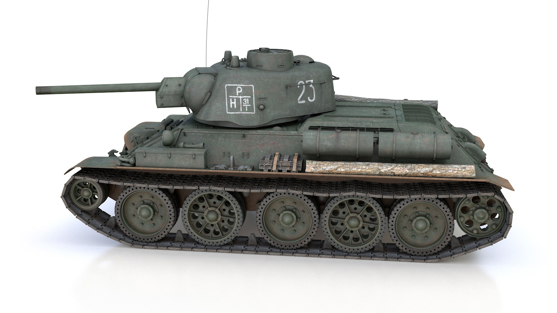 T-34-76 UZTM- Model 1943 - Soviet tank - 23 3D model - TurboSquid 1720976