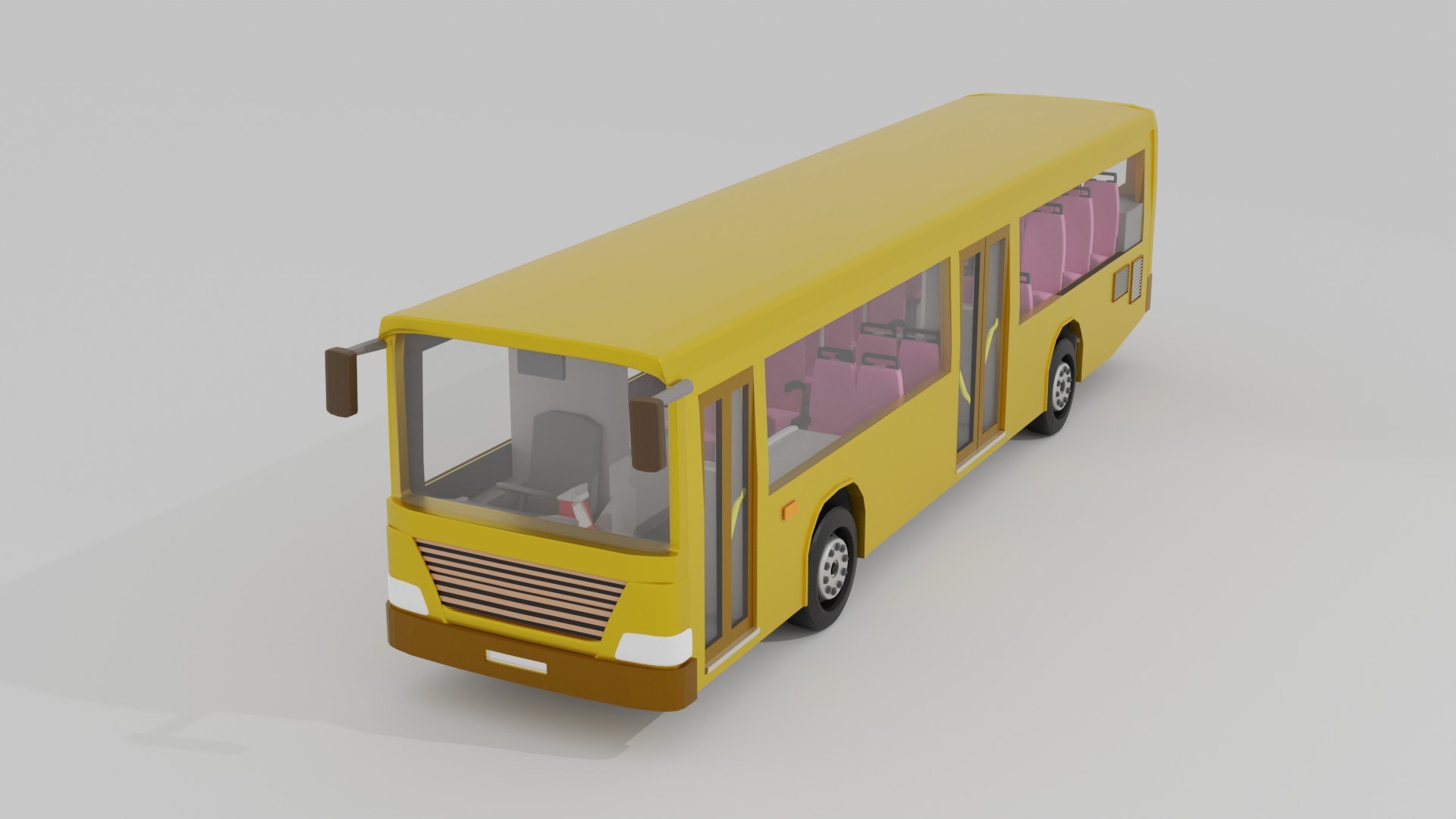 3D Single-Deck Bus Model - TurboSquid 2096814