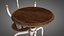Small Vintage Worn Stool