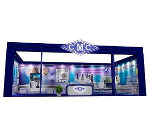 3D stand exhibition booth
