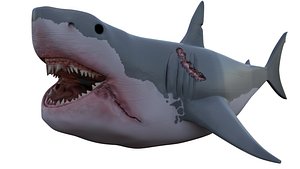 3D Great White Shark