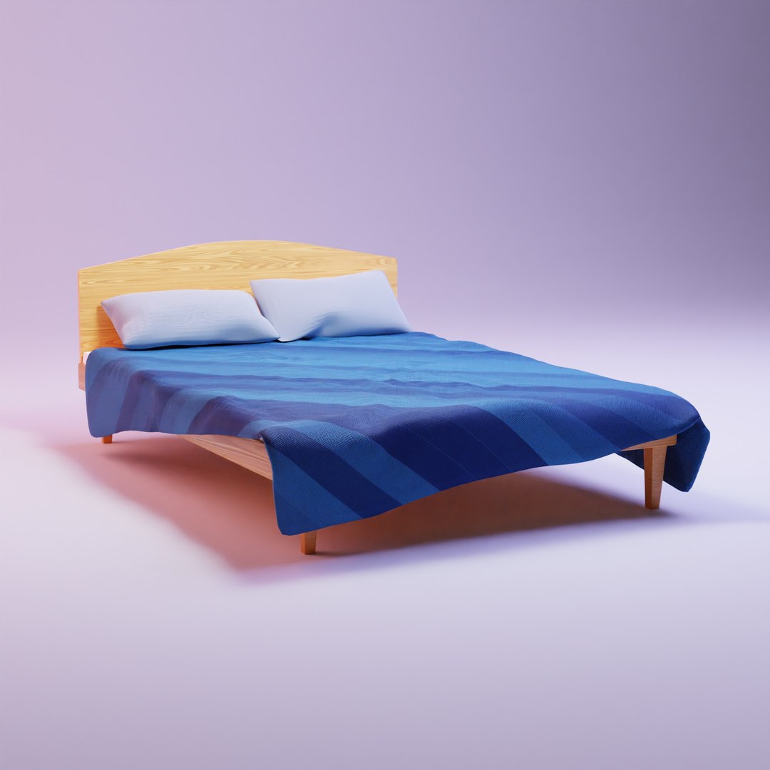 3D 3d Model Of A Bed Model TurboSquid 1972814