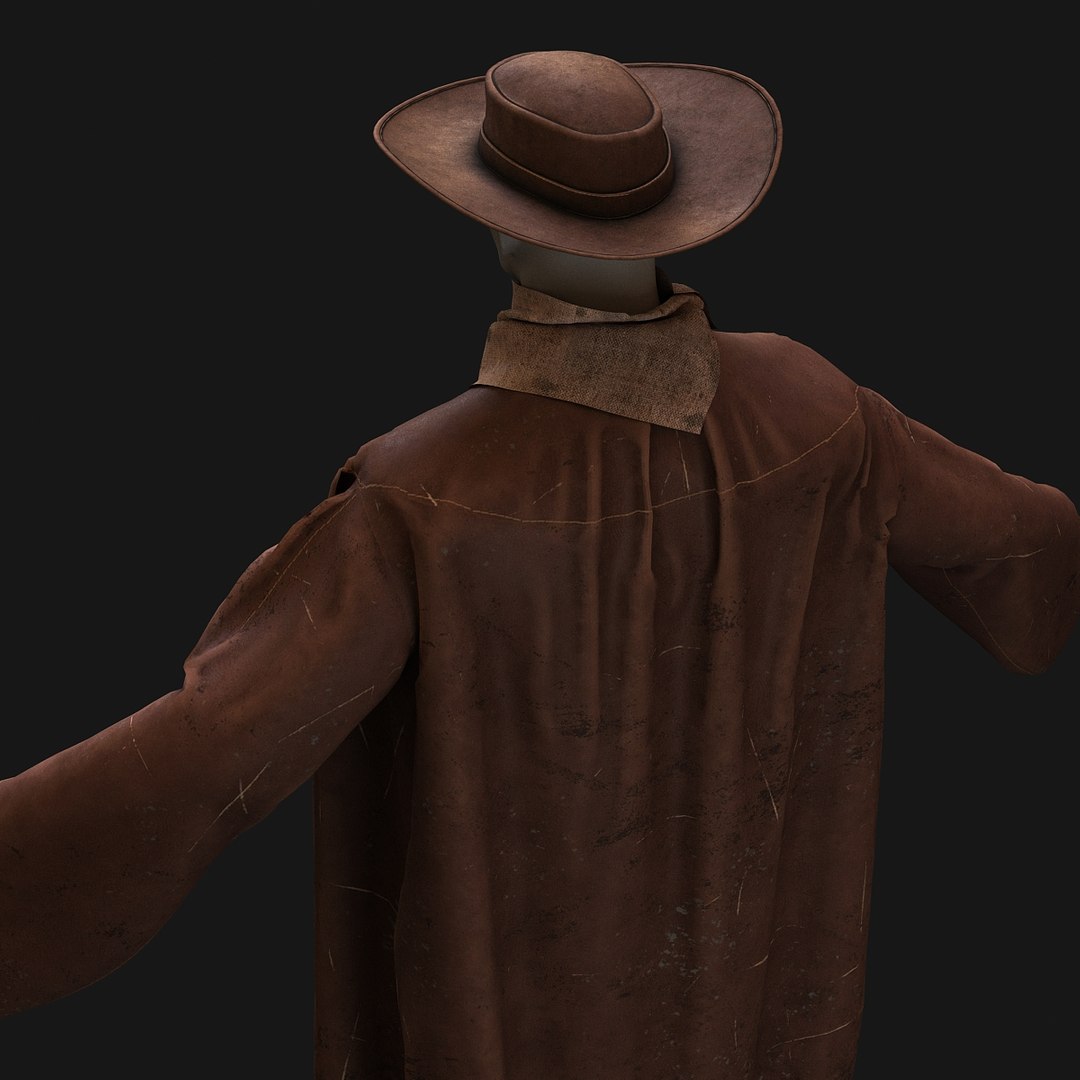 3D cowboy clothes https://p.turbosquid.com/ts-thumb/1A/Bcgd8E/Cfyfz3hX/10007/jpg/1540838869/1920x1080/fit_q87/b07aeb1a04eccb832e253deb29a80a676feb9adb/10007.jpg