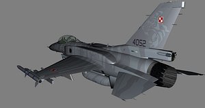 F-16C Polish Airforce PolAF 4052 3D model
