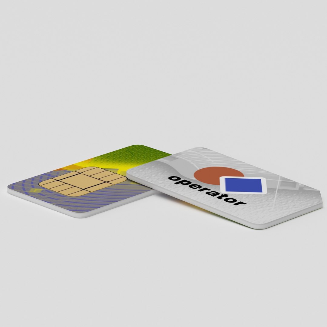 3d Model Sim Card