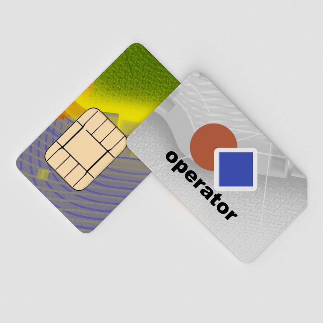 3d Model Sim Card