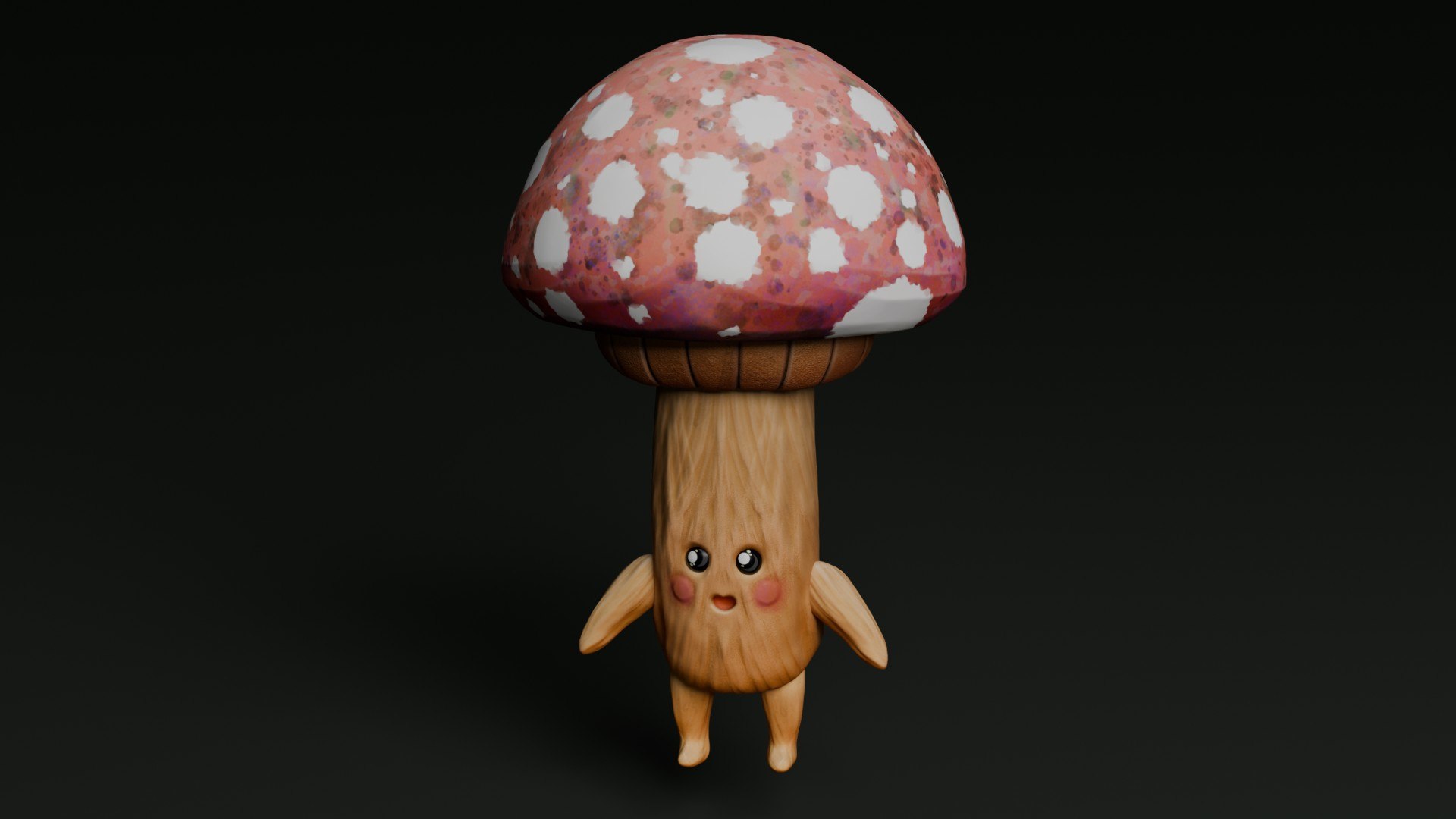 Mushroom Character 3D model https://p.turbosquid.com/ts-thumb/1A/MOIyvw/8g/mushroomcharacter_06/jpg/1778566067/1920x1080/fit_q87/9c18dfa6ea92f14520430be633cbd3e803165832/mushroomcharacter_06.jpg