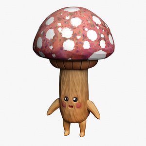 Mushroom Character 3D model