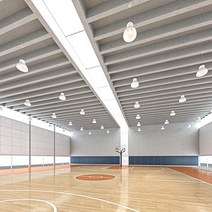 3D model Basketball Gym 02