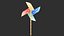 Pinwheel Rigged Animated Low Poly