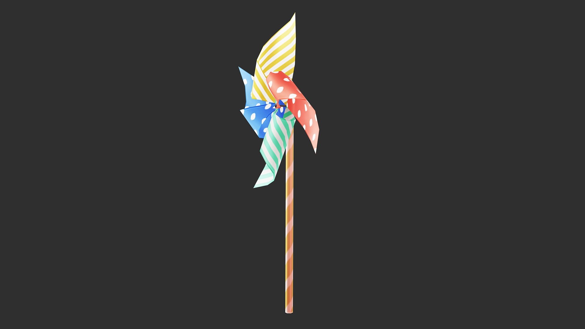 Pinwheel Rigged Animated Low Poly 3D Model - TurboSquid 2522530
