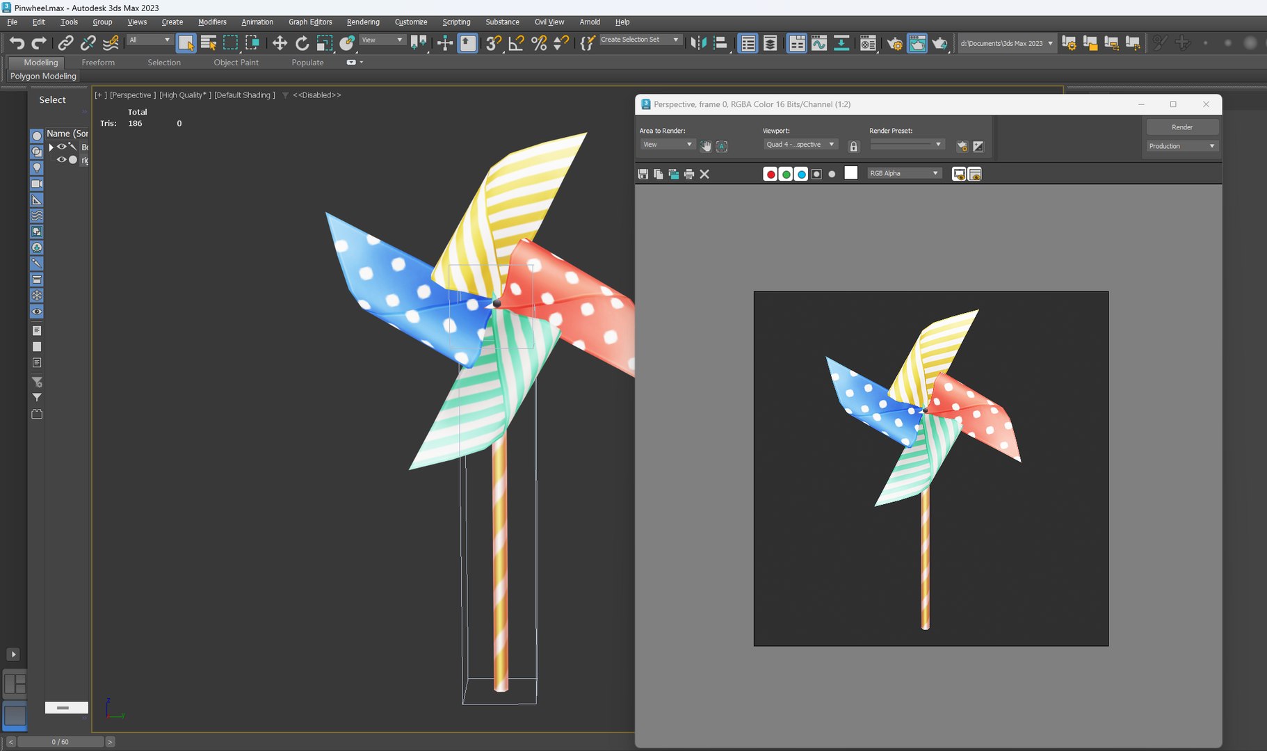 Pinwheel Rigged Animated Low Poly 3D Model - TurboSquid 2522530