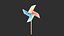 Pinwheel Rigged Animated Low Poly