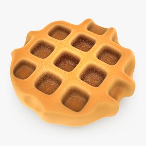 3D Waffle Cartoon model