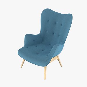 grant featherston contour chair 3d model