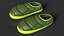 Green Down Slippers