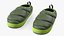 Green Down Slippers