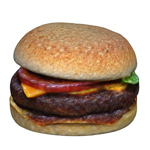 Realistic Burger No 2 model