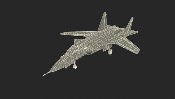 modelo 3d Avión de combate supersónico ruso Sukhoi Su 47 Berkut ...