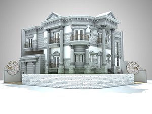 classic house design 3d model