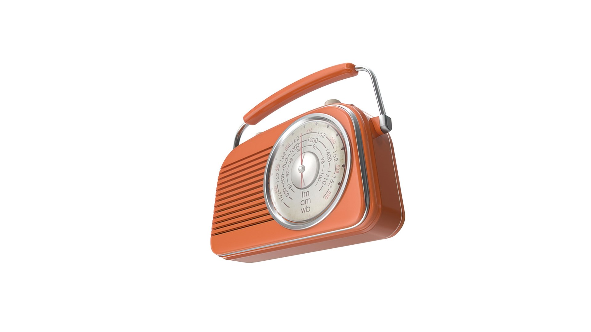 Retro Portable AM FM Radio 3D Model - TurboSquid 2144118