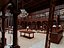 Scena d'interni di una lussuosa biblioteca reale europea in stile classico.