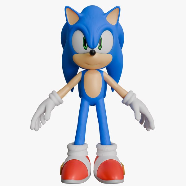 Cinematic Sonic the Hedgehog Character 8K model