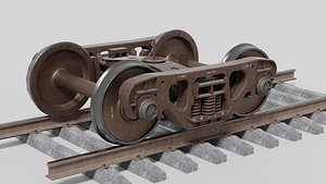 railway bogie 3D