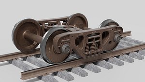 Lowpoly freight bogie