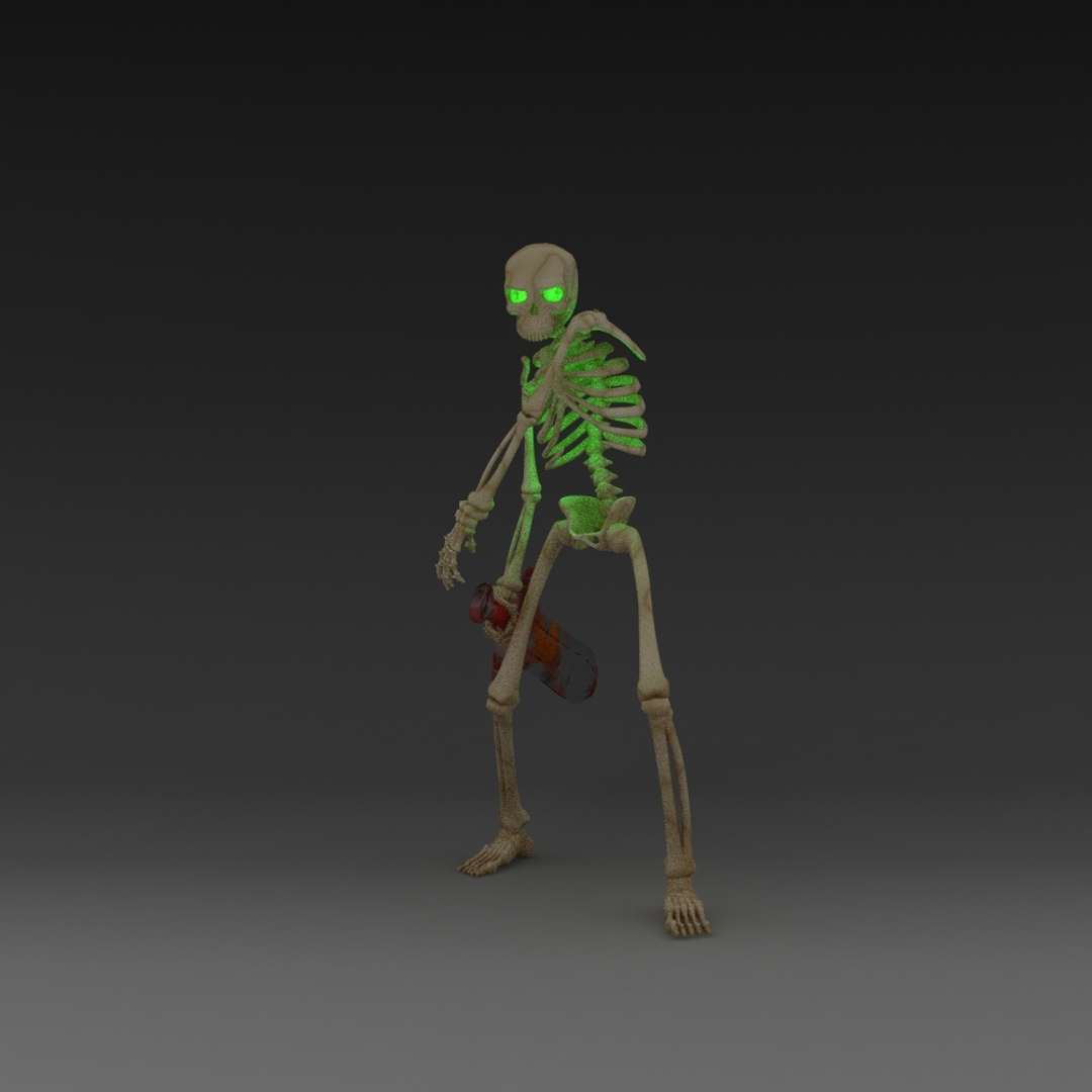 3d Model Rigged Character Animation