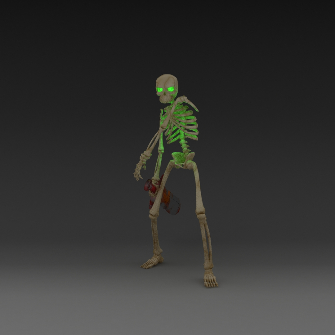 3d Model Rigged Character Animation