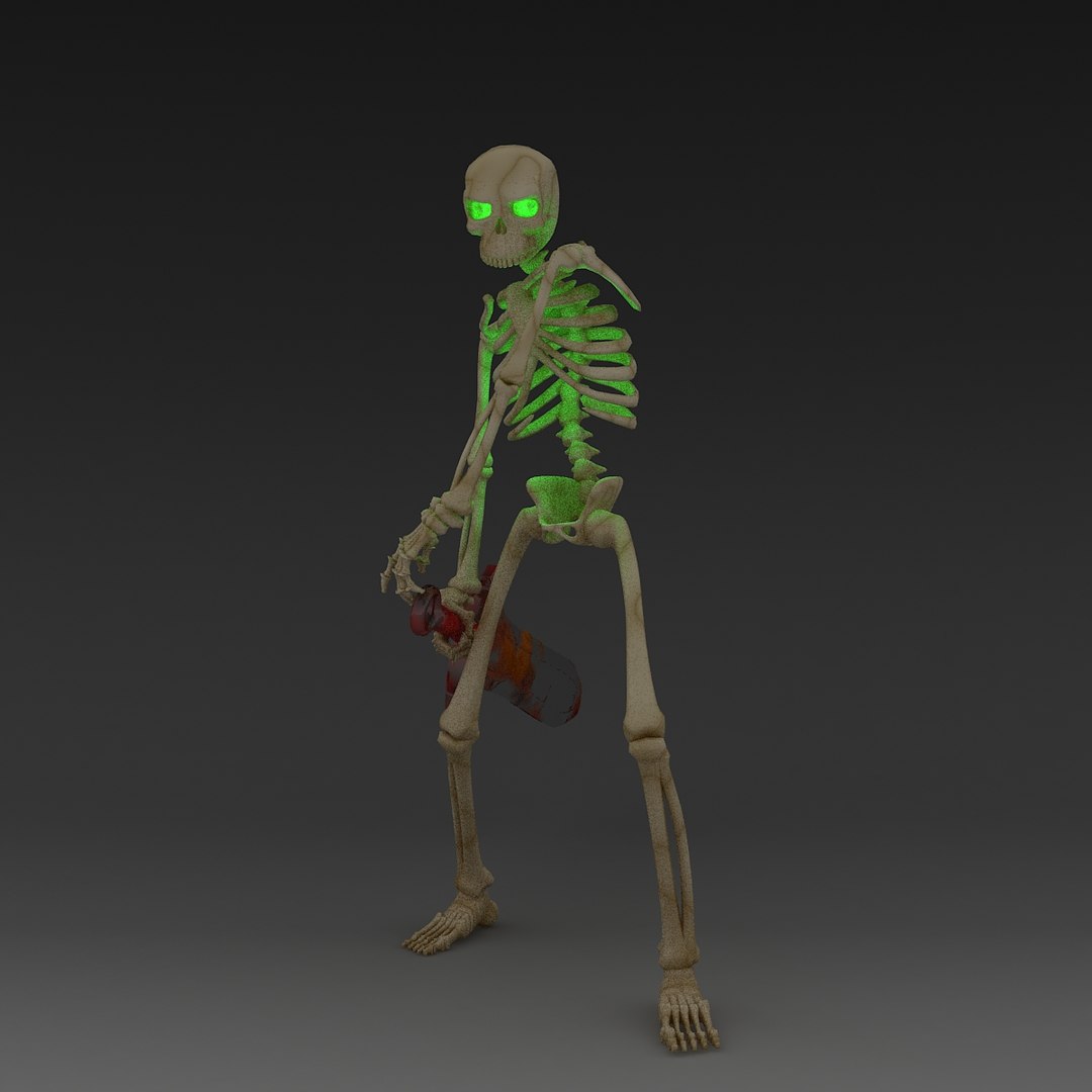 3d Model Rigged Character Animation