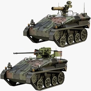 3D Wiesel 2 And Wiesel A2 TOW AWC PBR Collection