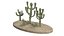 3 cacto mexicano Low-poly