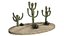 3 cacto mexicano Low-poly