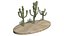 3 cacto mexicano Low-poly