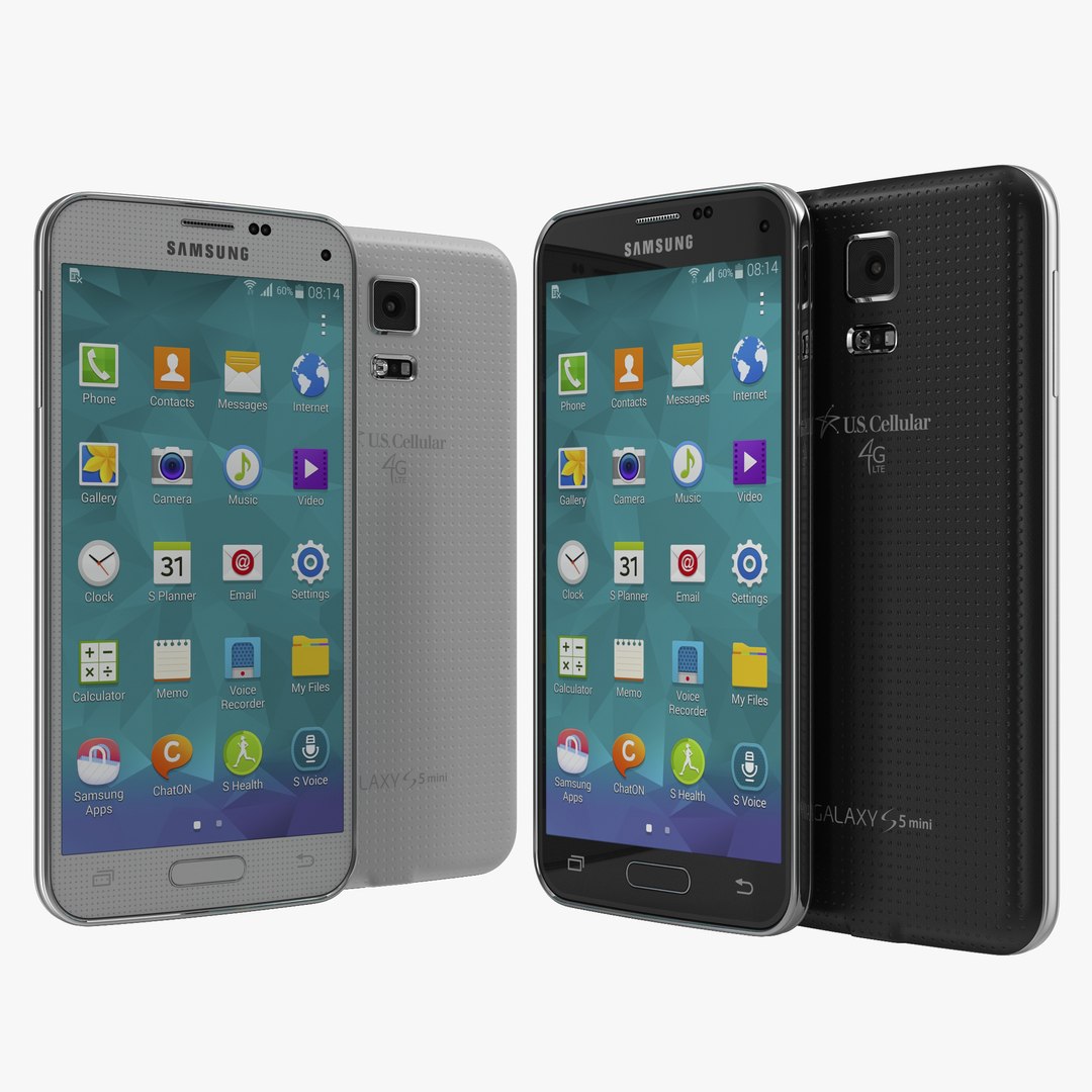 Samsung Galaxy S5 Mini 3D Models Set 3D model preview