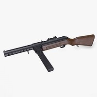 MP 28 Submachine Gun Low-poly PBR