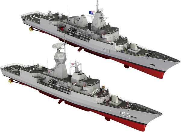 Guided Missile Frigate 3D Models for Download | TurboSquid